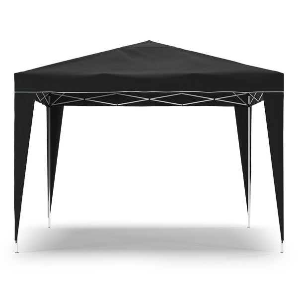 Gartenpavillon Partyzelt 3x3x2.6m, schwarz