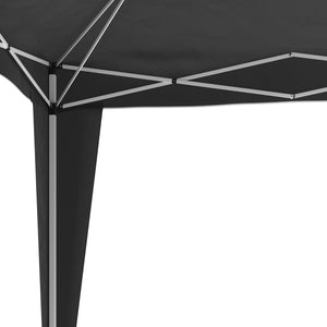 Gartenpavillon Partyzelt 3x3x2.6m, schwarz