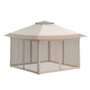 Gartenpavillon REASOL 3 x 3 m beige
