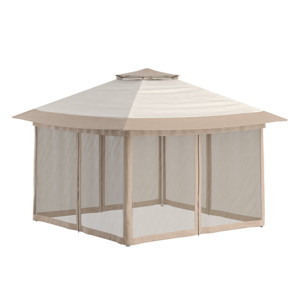 Gartenpavillon REASOL 3 x 3 m beige