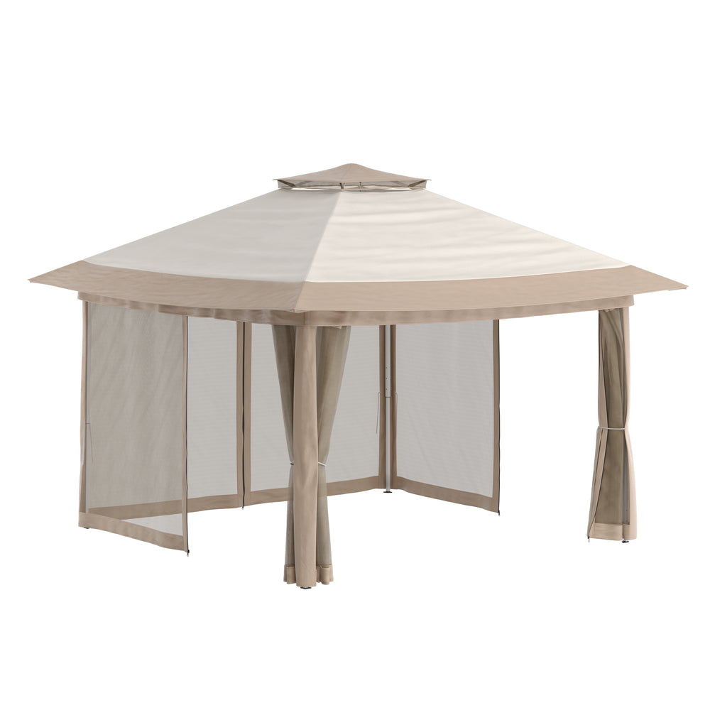 Gartenpavillon REASOL 3 x 3 m beige