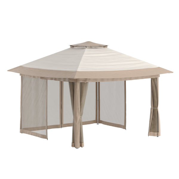 Gartenpavillon REASOL 3 x 3 m beige