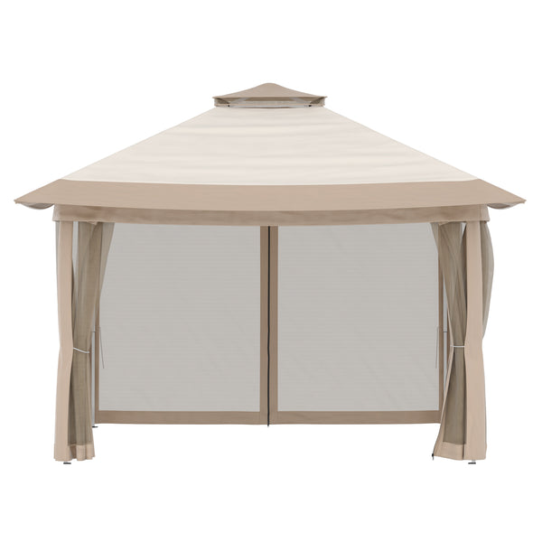 Gartenpavillon REASOL 3 x 3 m beige