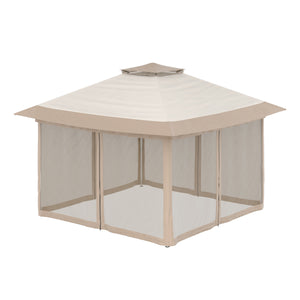 Gartenpavillon REASOL 3 x 3 m beige