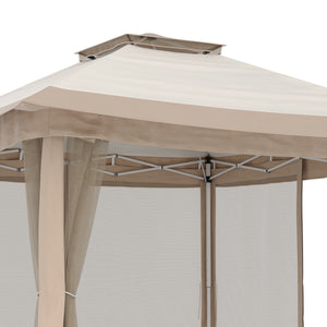 Gartenpavillon REASOL 3 x 3 m beige