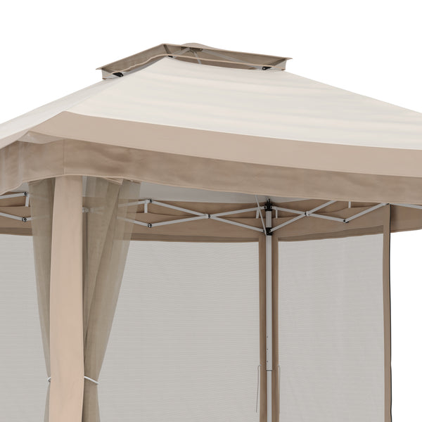 Gartenpavillon REASOL 3 x 3 m beige