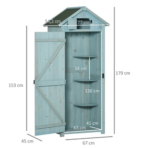 Gartenschrank Gartenhaus Gerätehaus 77x54.2x179cm
