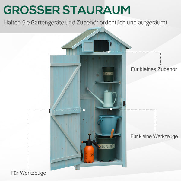 Gartenschrank Gartenhaus Gerätehaus 77x54.2x179cm