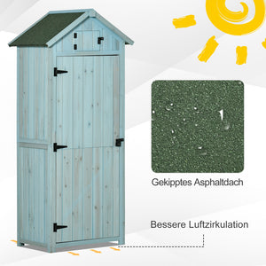 Gartenschrank Gartenhaus Gerätehaus 77x54.2x179cm