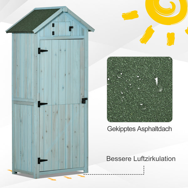 Gartenschrank Gartenhaus Gerätehaus 77x54.2x179cm