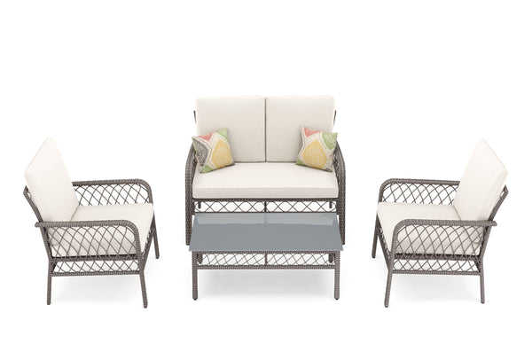 Gartenset Rattan ARIMBA beige