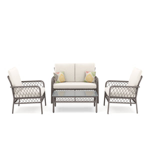 Gartenset Rattan ARIMBA beige