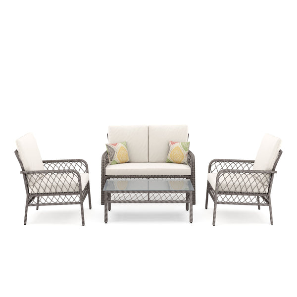 Gartenset Rattan ARIMBA beige