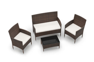 Gartenset Rattan MALIA mixed