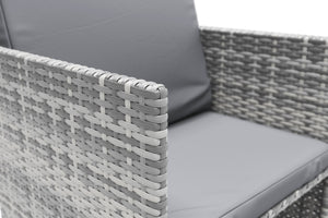 Gartenset Rattan BASTIA grau