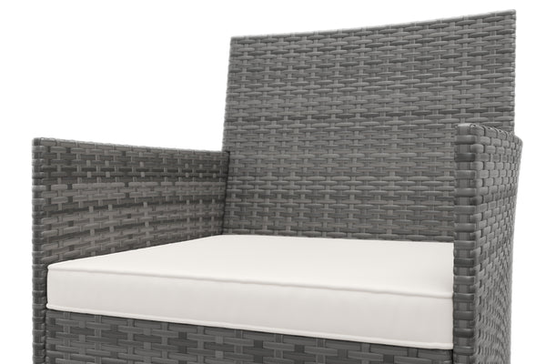 Gartenset MALIA Rattan grau