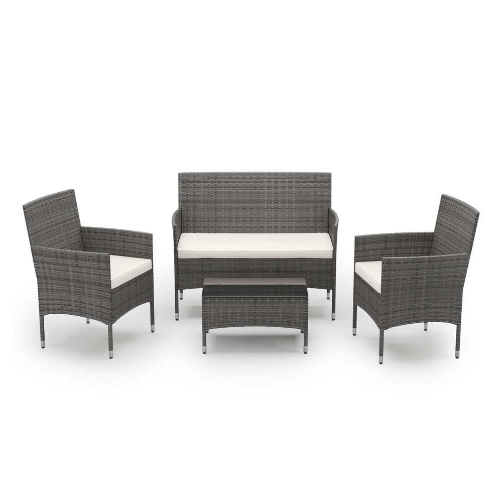 Ensemble de jardin MALIA, rotin gris