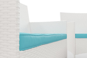 Gartenset Rattan MALIA weiss
