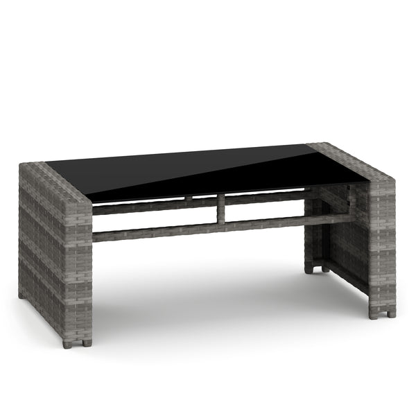 Gartenset Rattan MILENA grau