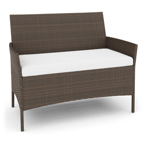 Gartenset Rattan MOLDE braun/beige
