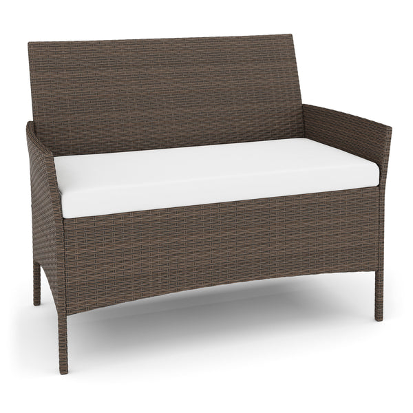 Gartenset Rattan MOLDE braun/beige
