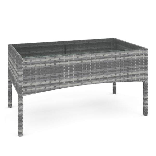 Gartenset Rattan MOLDE grau/beige