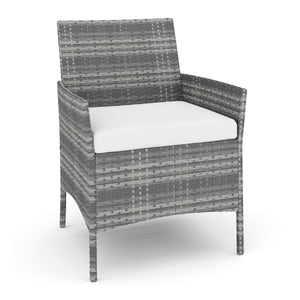 Gartenset Rattan MOLDE grau/beige