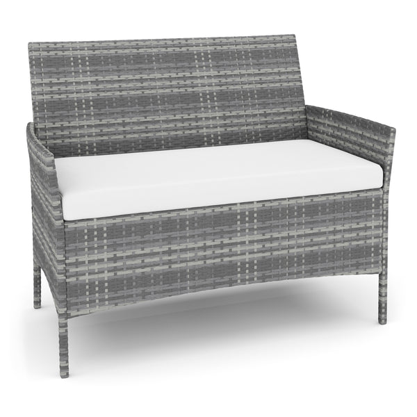 Gartenset Rattan MOLDE grau/beige