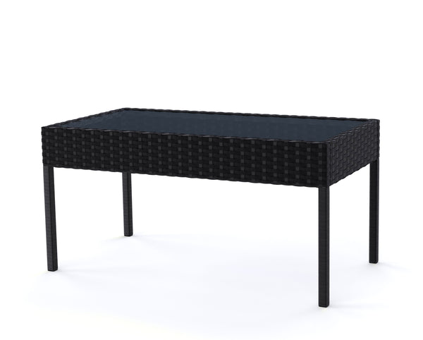Gartenset CATANIA Rattan schwarz
