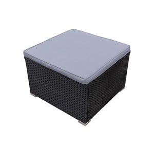 Rattanlounge Set SALERNO anthrazit