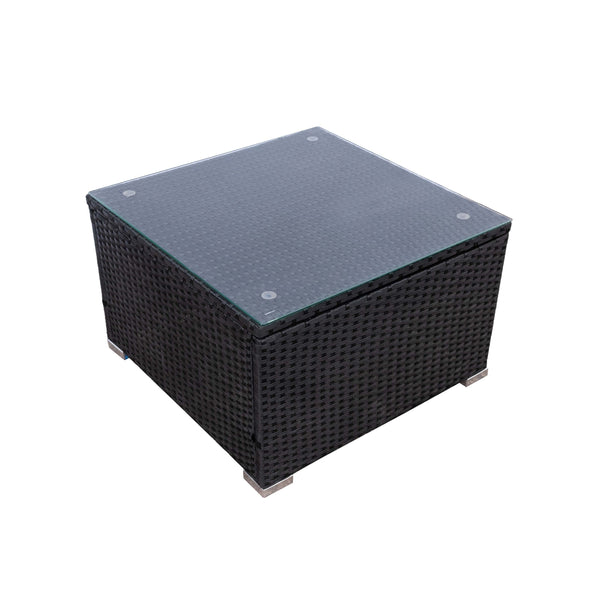 Rattanlounge Set SALERNO anthrazit