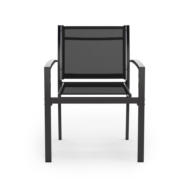 Gartenstuhl 4er Set anthrazit