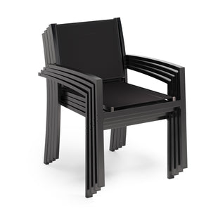 Gartenstuhl 4er Set anthrazit