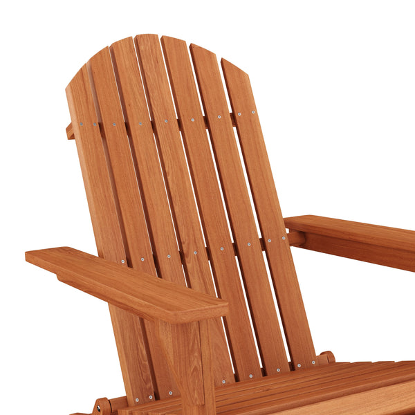 Gartenstuhl Holz ADIRONDACK braun