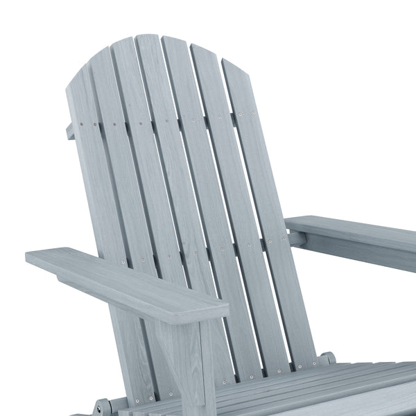 Gartenstuhl Holz ADIRONDACK grau