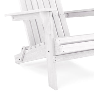 Gartenstuhl Holz ADIRONDACK weiss