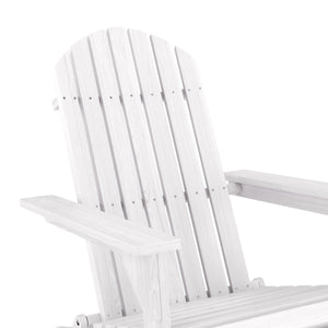 Gartenstuhl Holz ADIRONDACK weiss