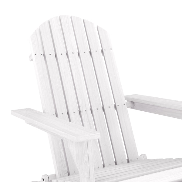 Gartenstuhl Holz ADIRONDACK weiss