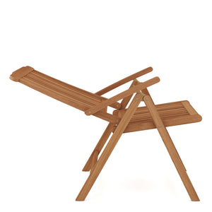Gartenstuhl Holz AUGUSTINE verstellbar