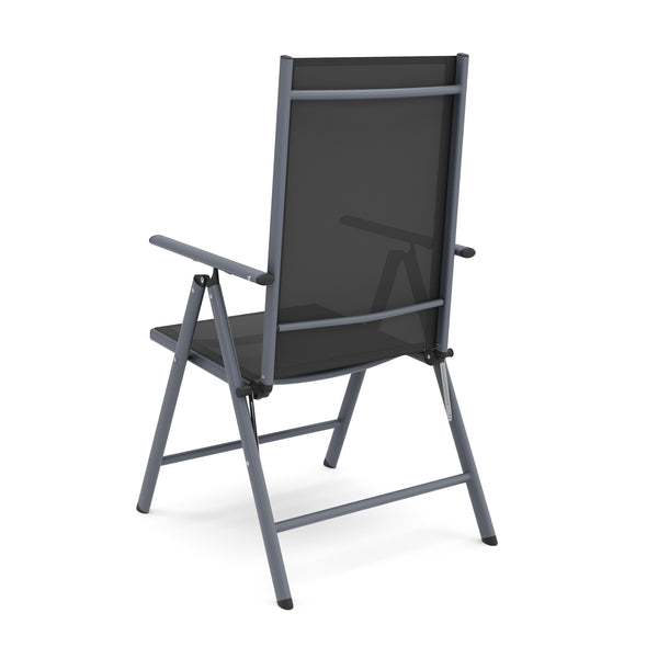 Gartenstuhl EVA 2er Set anthrazit