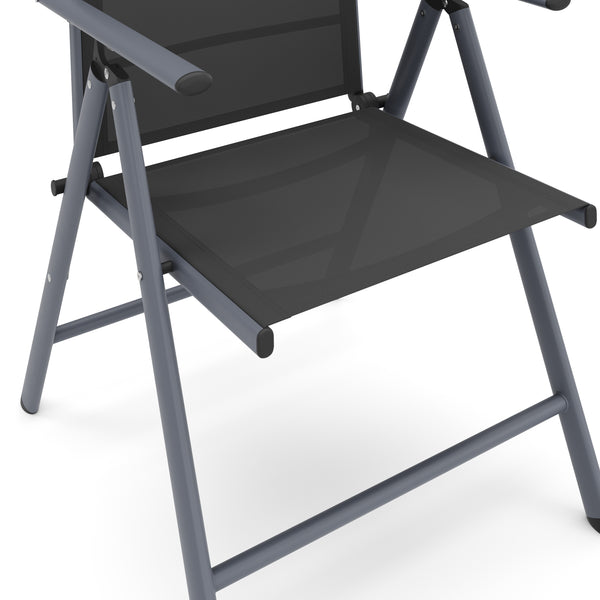 Gartenstuhl EVA 2er Set anthrazit