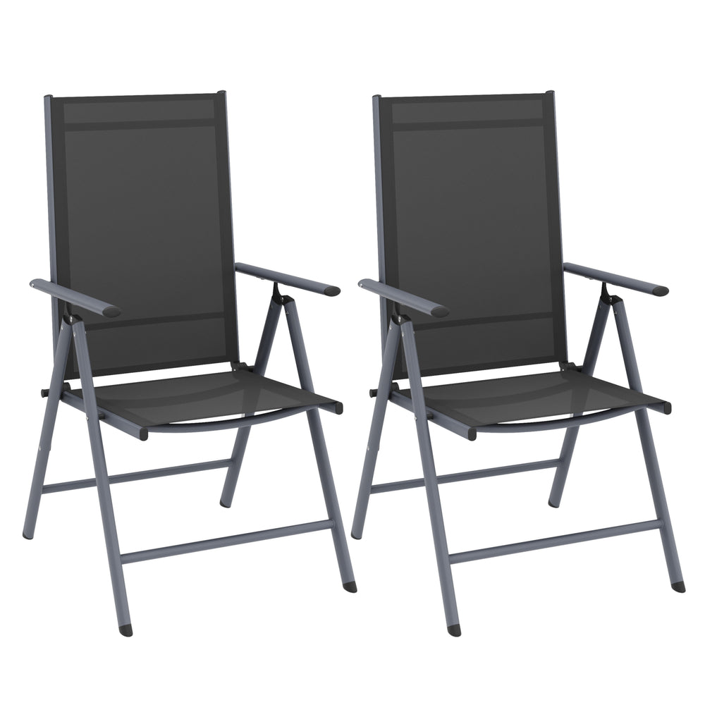 Sedia da giardino EVA, set da 2, antracite