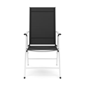 Gartenstuhl EVA 2er Set schwarz/weiss