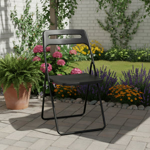 Gartenstuhl KLEO klappbar 4er Set schwarz
