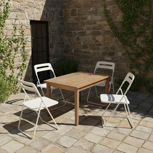 Gartenstuhl KLEO klappbar 4er Set weiss