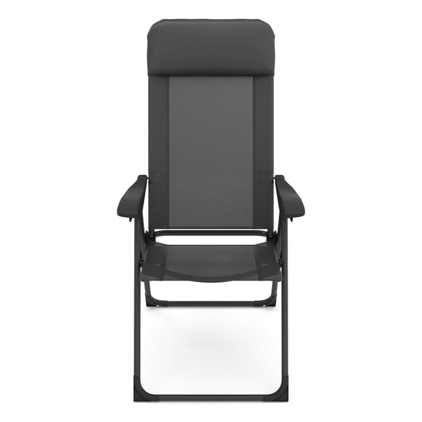 Gartenstuhl LILLIAN 2er Set anthrazit/schwarz