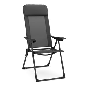 Gartenstuhl LILLIAN 2er Set anthrazit/schwarz