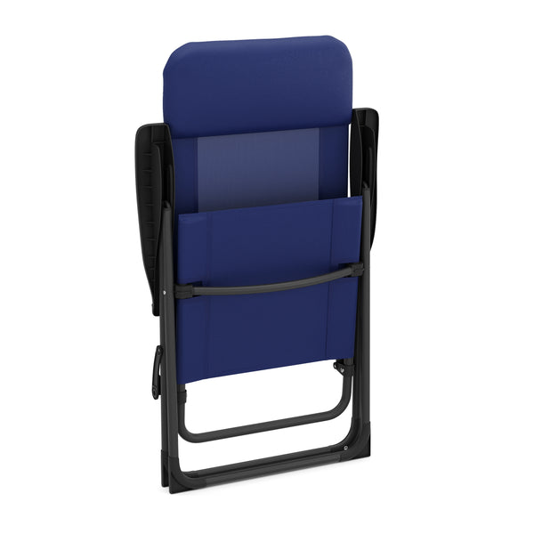 Gartenstuhl LILLIAN 2er Set blau/schwarz