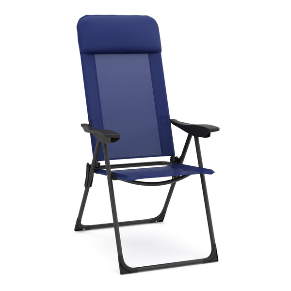 Gartenstuhl LILLIAN 2er Set blau/schwarz