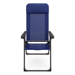 Gartenstuhl LILLIAN 2er Set blau/schwarz